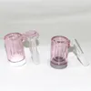 narguilés Attrape-cendres en verre pour conduites d'eau Bong 45 90 degrés 14,4 mm 18,8 mm 14 mm 18 mm filtres à bras Ashcatcher Fumer Bongs Heady