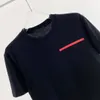 Polo in puro cotone stampato di lusso Street and Neck Plus T-shirt estive ricamate rotonde in stile con Polar 23f7 Wear Uomo 980