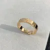 Liebesring V Gold 18K 3 6mm wird nie verblassen schmaler Ring ohne Diamanten Luxusmarke offizielle Reproduktionen Mit Gegenkasten coupl254s