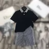 Designer Lux 2022ss Spring summer designer kids polo sets shorts suit design tees size 100-150 clothing cotton not fade