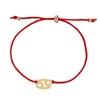 Los doce signos del brazalete de cuerda roja afortunada de la pulsera zodiac