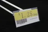Soporte de señal transparente de 8 cm para capacidades de escaneo de gancho en T, etiquetas publicitarias, tarjeta de boleto, etiqueta de señal, marco de portaetiquetas de gancho para estante de alambre