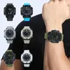 Relógios masculinos esportivos à prova d'água 30M para uso externo, relógios eletrônicos LED multifuncionais masculinos para casal, estilo G, choque 220407