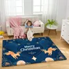 Mattor enkel stil god jul alfabet mjukt golv barn som kryper lek barns säker matta baby rugscarpets