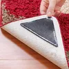 14pcs Tapis Tapis Pinces Triangle Tapis En Caoutchouc Autocollant Réutilisable Antidérapant Silicone Lavable Poignées Maison Salle De Bain Coins Coussinets 220811