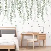 ルアンキグリーンはホームリビングルームのための壁のステッカーを残します装飾ビニール壁デカールトロピカル植物DIYキッドドア壁画壁紙220727