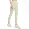 Lu Lu lemens Fitness Malha Cool Feeling Calças Femininas Elásticas Yoga Leggings Correndo Fitness Cintura Alta Calças Esportivas Apertadas Respiráveis Roupas de Ginástica