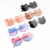 Elbru Bow Kitty Shape Children Solglasögon Ultraviolet Proof Eye Protection Baby Cat Eye Fashion Glasses 220705