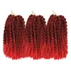 8インチMarley Marlybob Ombre Synthetic Hair Extensions 24 Strands/Pack Gehaakte Vlechten Marlybob Jerry Curl Jamaicaanse