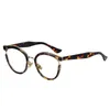 Okulary przeciwsłoneczne klasyczne vintage niebieskie okulary czytania dla mężczyzn i kobiet okrągła ramka z ferrules projektant unisex codziennie naoczny