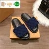 2022 Fashion Luxury Slides slippers designer shoes snake print Slide Summer Wide Flat Leather Rubber Flats Sandals with box dust bag