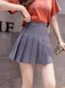 Zoki sexy vrouwen geplooide rok zomer hoge taille chic een lijn dames roze mini rok Koreaanse ritsje preppy stijl meisjes dansrokken 220711