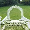 Wedding Decoration Round Cherry Arch Door Artificial Flowers With Shelf Sets For Party Stage Backdrop Diy Supplies
