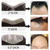 Przód mężczyźni toupe 100 Human Hair Kawałek dla mężczyzn v styl front toupee peruk włosy z cienką bazą skóry naturalna linia włosów h22047139401