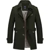 Prowow Spring Autumn Trench Coat Men Jackets 캐주얼 아웃복 Windbreaker 재킷 슬림 옷깃 긴 코트 큰 크기 5xl 220727