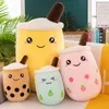 Keepsakes Plush Animal 24cm Milk Tea Plushs Toy Plushie Brewed Animalss - Stuffed Cartoon Cylindrical Body Pillows Cup Shaped Pillow 836 E3