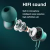 In-Ear Headphones For Android Cellphone Metal Music Sport Wireless Bluetooth Mic Headset Hanging Neck Stereo Long-Lasting Walkman Mobile Phone Earplugs Pieces