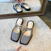 Bailamosの女性のフラットは浅いマウレットの靴の上のつま先の女性のオフィスの女性作業の靴ビーチフリップフロップY220421