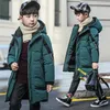 -30 Degree Children'S Winter Jacket Boy Clothes Warm Down Cotton Jacket Long Hooded Coat Waterproof Thicken Kids Parka Outerwear LJ201203