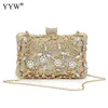 Evening Wutch Party Wedding Crystal Embreches Crossbody S para mulheres Bolsa de ombro de luxo com SAC 220602