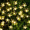 Strings Solar Lamps LED String Lights 7M 50LED 22m 12m With Cherry Blossoms Garland Christmas For Wedding Garden Party Outdoor ClubLED