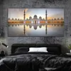 Moderne Moschee Licht Muslimische Leinwand Malerei Islamische Landschaft Poster und Drucke Wandbilder für Wohnzimmer Wohnkultur Cuadros