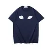 24 SSデザイナーメンズTシャツ小さなレッドハートファッションブランドメンズTシャツマルチスタイルのプリントシャツ