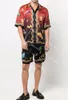Casablanca masculino designer de tênis clube shorts esportivos de seda camisas de manga curta conjuntos de verão agasalhos