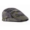 2022 Casual Camouflage Hat For Men Breathable Cotton Berets Spring Summer Thin Flat Peak Caps Women Cabbie Newsboy Sun Hat J220722