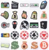 1 Pcs New PVC Croc Charms Show Me Your Money Dollar Croc Accessories Cash Wallet Clog Shoes Decoration for Girl Boys Gift