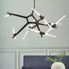 Nordic Tree Branch Chandelier Living Room Restaurant Decoration Black Gold Led Chandelier Lighting Adjustable Hanging Lamp