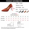 Rimocy New Thin Heels Flock Pumps per le donne Sexy punta a punta Super High Heel Donna tinta unita Slip on Party Shoes 220528