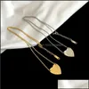 قلادة القلب الإناث الفولاذ المقاوم للصدأ زوجين الذهب سلسلة قلادة مجوهرات على الرقبة هدية لصديقة الملحقات بالجملة انخفاض التسليم