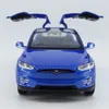 Tesla Model X S Aloy Car Metal Diecast Toy Vehicles Car with Pull Back Fla329d