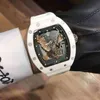 Luxury Mens Mechanics Watch Richa Milles Wristwatch Business Leisure Rm055 Full Automatic Mechanical Ceramic Case Tape Men's S4x9