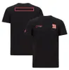 F1 팀 티셔츠 포뮬러 1 새로운 시즌 레이싱 짧은 슬리브 티셔츠 같은 스타일 팬 편안한 대형 티셔츠 저지 사용자 정의 가능