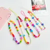 Link bransoletki łańcuch INS Trendowe kolorowe uśmiechnięte koraliki telefon komórkowy anty-gust ręcznie robiony smycz akrylowy dla kobiet link Raym22