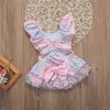 Baby Girl Girl Floral Baby Rodper sem mangas de macacão sem mangas roupas Sunsunha Meninas meninas tutu Romper Bow Roupos 220525