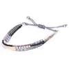 MultiLayer färgglada fröer glaspärlor strängar armband handgjorda bohemiska stil smycken för vävt present