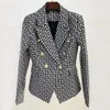 T053 Marca Tide marca de alta qualidade designer de moda Retro Presbiopic Maze Série Ter Suit Jacket Lion Lion Slim plus size roupas femininas