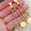 Boucles d'oreilles de créateurs pour femmes Gold Paper Clip Boucles d'oreilles pendantes Mode Hommes Dangle Boucle d'oreille Luxurys Hoops Bijoux V Goujons 925 Argent Or8898486