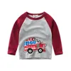 Sring Kids Close Boys 100 Cotton T Shirts Children Autumn Sweatshirts 만화 소녀 긴 소매 탑 아기 소년 T 셔츠 220620