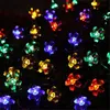 Saiten Weihnachtsdekorationen Lichterketten Wasserdicht 10/20/30leds Kirschblüten Pfirsich Blume Fee Girlande Für Baum Garten ZaunLED LEDL