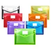 Expandable Poly File Envelopes Plastic Document Folder Button Closure Waterproof File Pouch