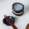 Authentic Japanese Chopstick Rest Stoneware Chinese Stand Rack Holder for Flatware Spoon Fork Knife Paint Brush Restaurant Supply