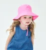 Summer Baby Hat for Girls Boys Kids' Sunblock Bucket Spring Autumn Travel Beach Cap Sun Hats with Windproof Rope 20 Colors B0529A10
