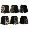 Designer Mens Shorts High Fahion Camouflage Patchwork Plage Court Homme Casual Lâche D'été Pantalon Court Asiatique Taille M-2XL