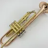 Highquality professional trumpet instrument for beginners to play goldplated phosphor bronze reverse grip lefthand trumpet8985323