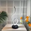 Table Lamps Modern LED Lamp Bedside Light Desk Spiral Wave Dimmable Bedroom Night Indoor Home Lighting FixtureTable