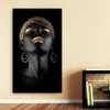 Canvas målning väggkonstbilder skriver ut svart kvinna på duk ingen ram heminredning vägg affisch dekoration för vardagsrum21222888924